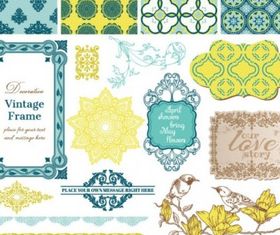 exquisite lace pattern 02 vector