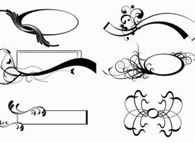 Scroll Borders vector graphic