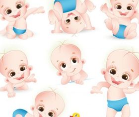 cartoon baby vector