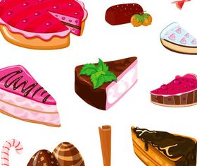 Different Cakes Mix 2 vector