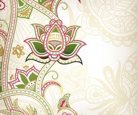 traditional floral pattern background 03 vector material free download