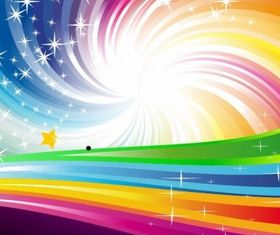 Abstract Rainbow Background vectors