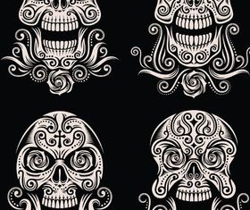 Skulls Creative Tattoo vector