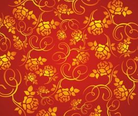 rose pattern background vector