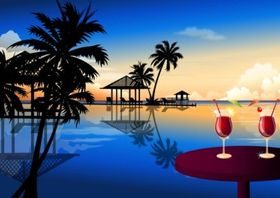 Exotic Holiday vector