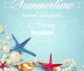 Beautiful beach background vector