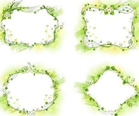 Floral Frame Set vector