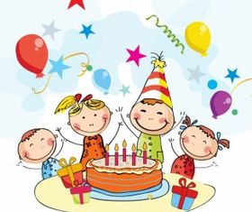 Birthday cartoon vector