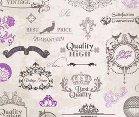 classic lace pattern 01 vector graphics