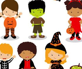 Halloween Set shiny vector