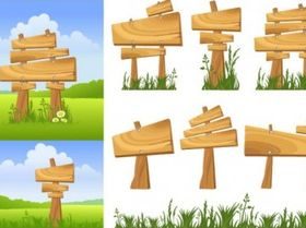 bulletin board signs vector graphics