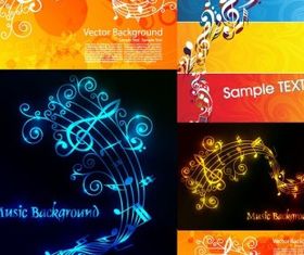 music theme vector