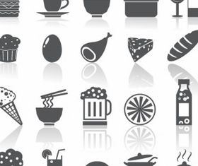 Food and Drinks Icons vector