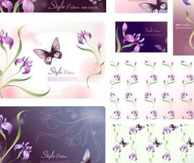 dream flowers set vector