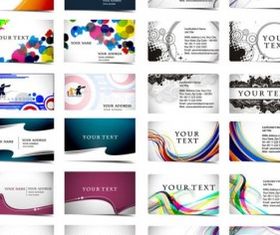 flow line business card template 01 design vector