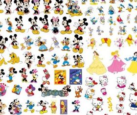 disney cartoon clip art collection vector