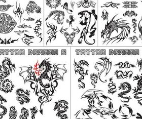 variety animal totem vectors graphic