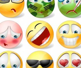 Emoticons Icons vector