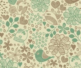 Flowers Seamless Pattern Background vector
