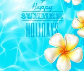 Beautiful summer background vectors graphic