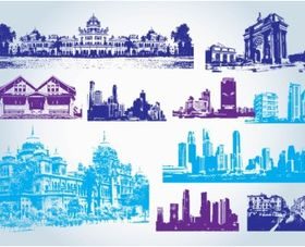 Buildings Clip Art free vector