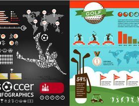 Sport Infographics Set vector
