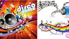 music theme vectors material