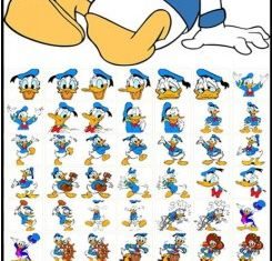 donald cartoon style clip art Illustration vector