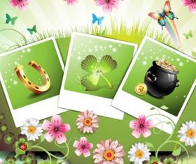 flowers background 01 vector graphic