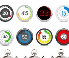 Stopwatches and Timers vector