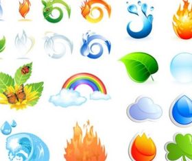 crystal texture icon design vectors
