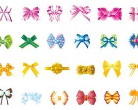 beautiful bow vector design