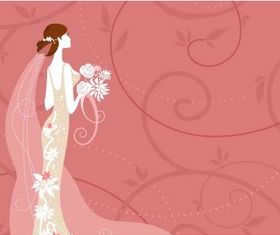 wedding card background 02 vector graphics