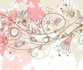 handpainted background pattern 01 vector