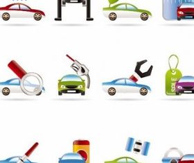 Car Services Icons vector design