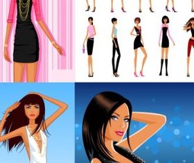 more fashion women vector
