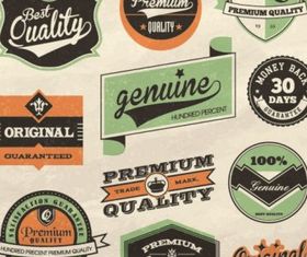 retro label design 01 vectors graphic
