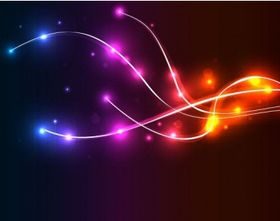 Neon Wave Background vector