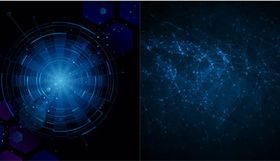 Blue Dark Backgrounds vectors graphics