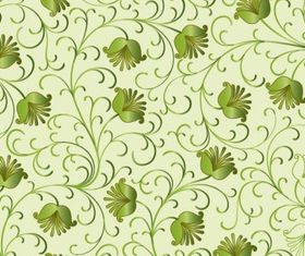 Green Floral Background design vector