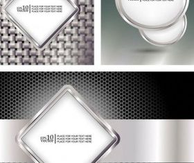metallic frame 2 vector graphics