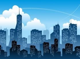 Modern City Illustration vector