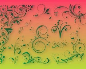 Floral Decoration Graphics vector material