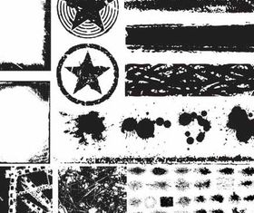 Grunge Elements Set vectors graphic
