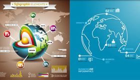 Backgrounds with Globes 6 vector