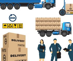 Shipping and Delivery set vector