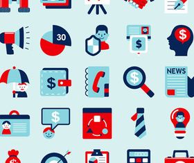 Shiny Flat Elements vectors material