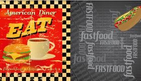 Fastfood Backgrounds vectors graphic