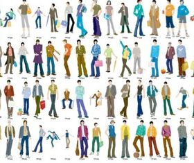 Fashion models Illustration vector set