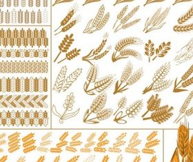 wheat pattern vector